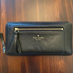 Kate Spade Black Leather Wallet